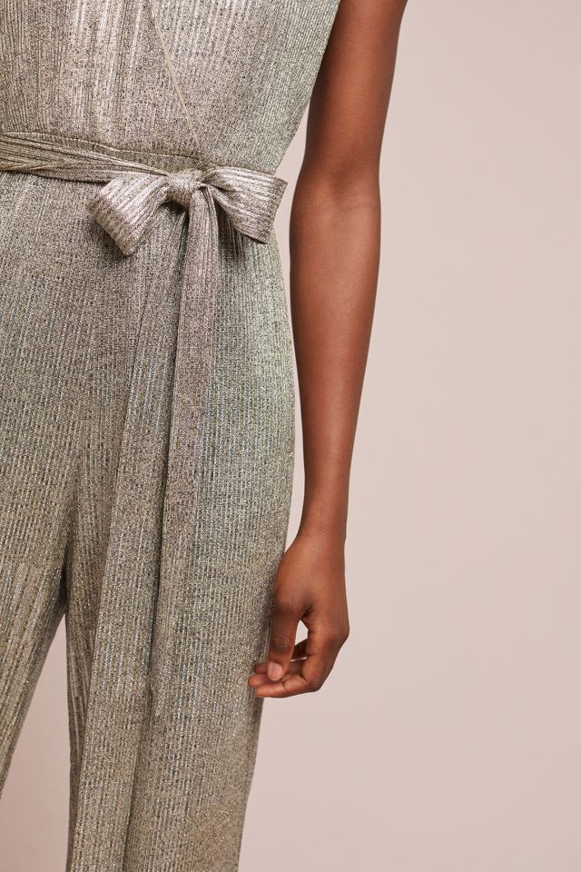 Anthropologie best sale metallic jumpsuit