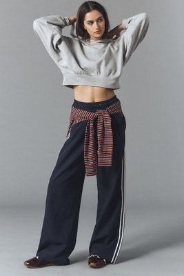 Bishop + Young Ford Tie-front Track Pants In Blue