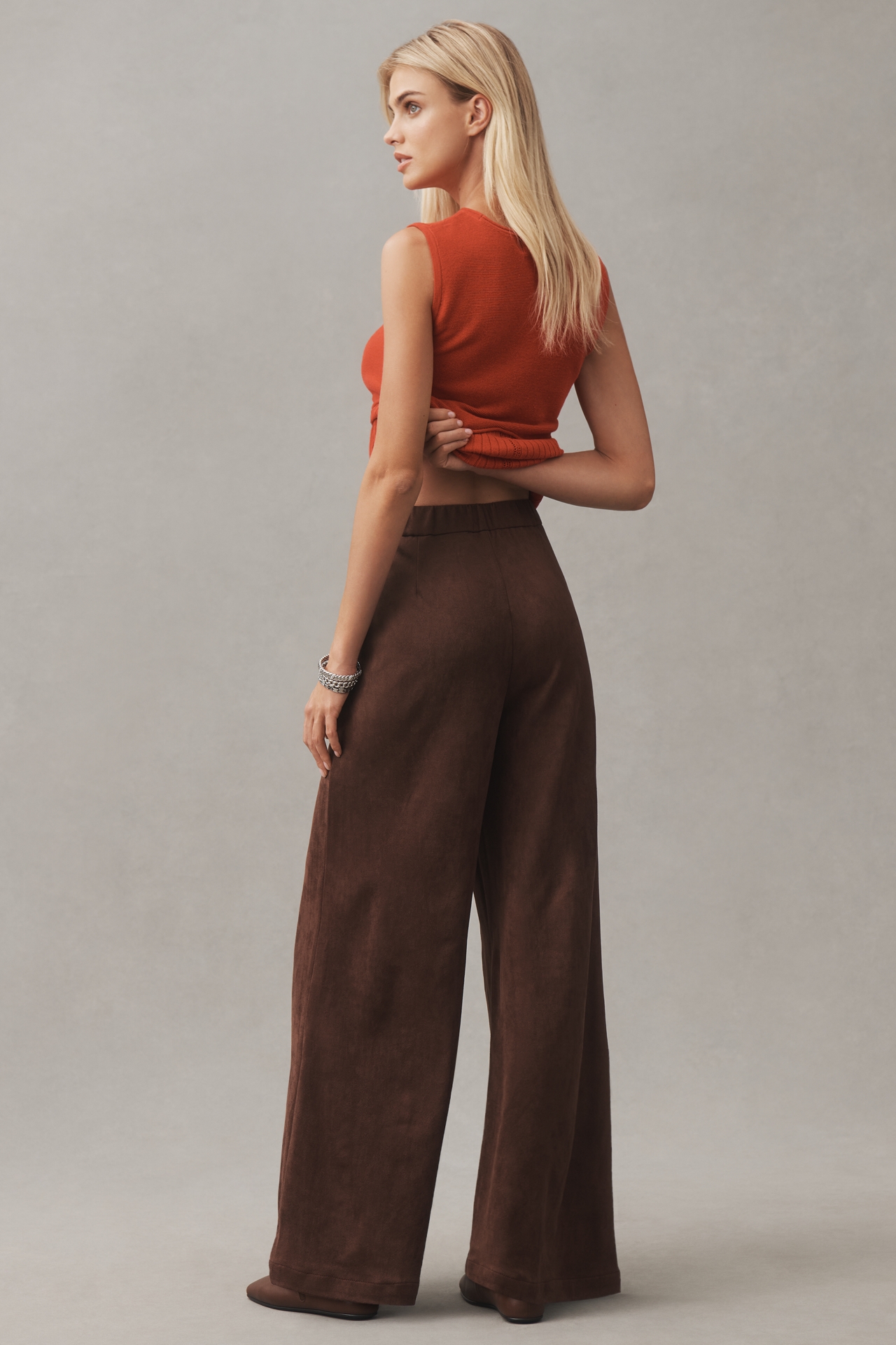 Bishop + Young Faux-Suede Trouser Pants