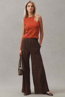 Bishop + Young Faux-Suede Trouser Pants