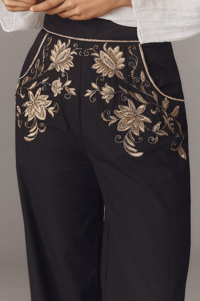 Scarlett Poppies Isi Embroidered Trouser Pants #2