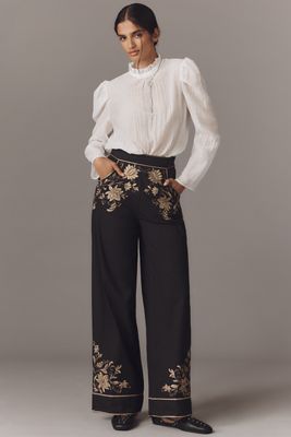 Scarlett Poppies Isi Embroidered Trouser Pants