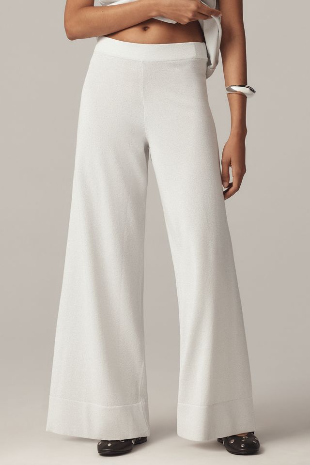 Maeve Wide-Leg Sweater Pants #1