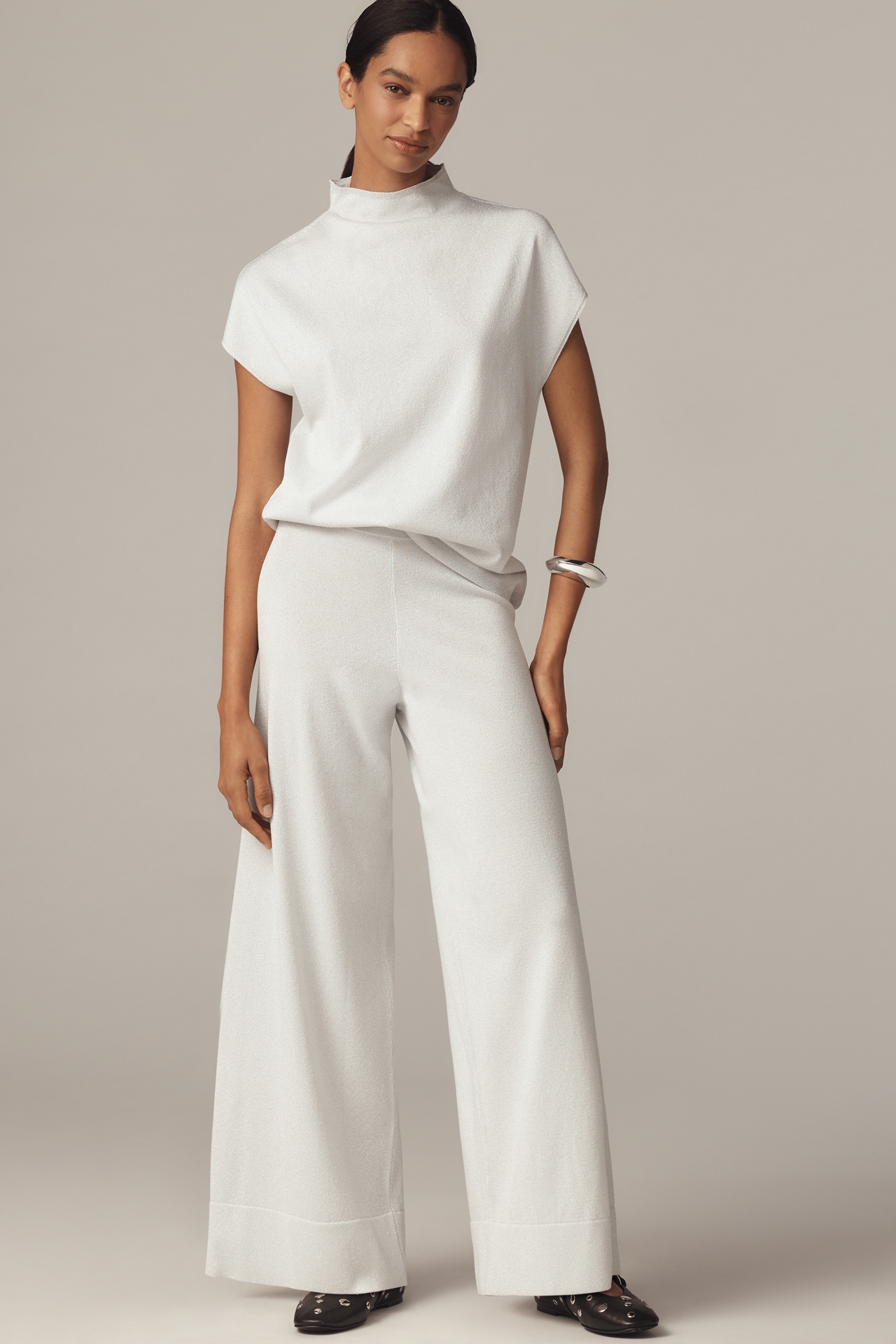 Maeve Wide-Leg Sweater Pants