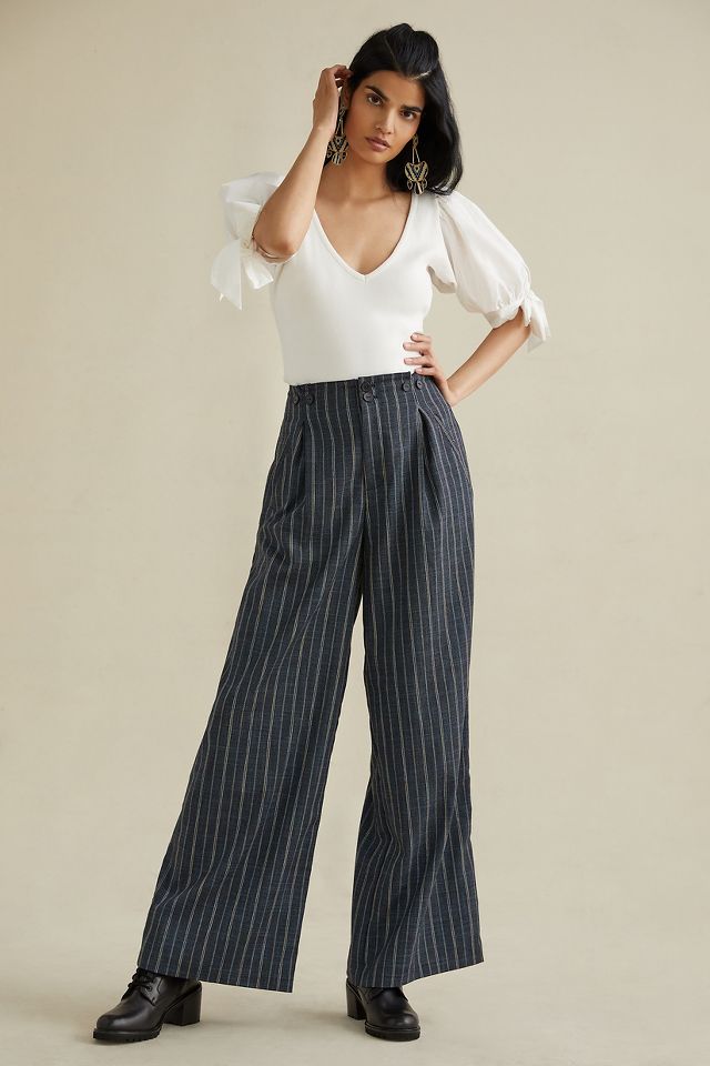 Anthropologie hot sale striped pants