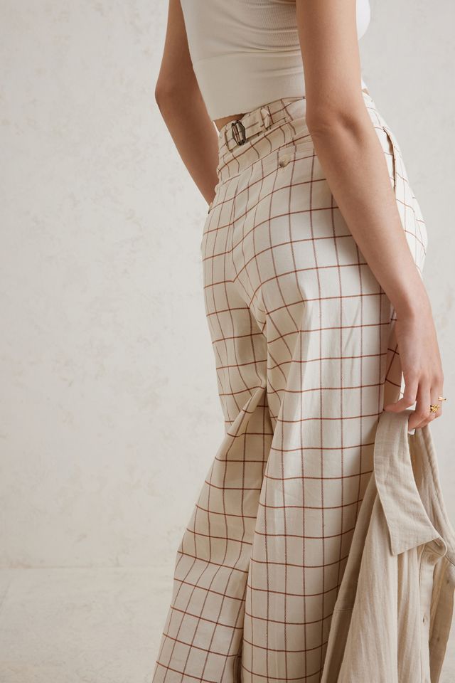 Plaid Wide-Leg Pants #6