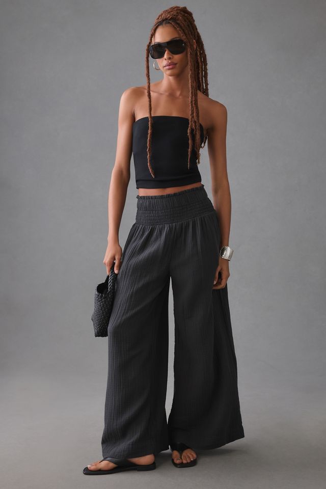 Gauze Wide Leg Pants