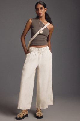 Le Pantalon Somerset en Lin à Enfiler par en taille: XS - The Somerset Collection by Anthropologie - Modalova