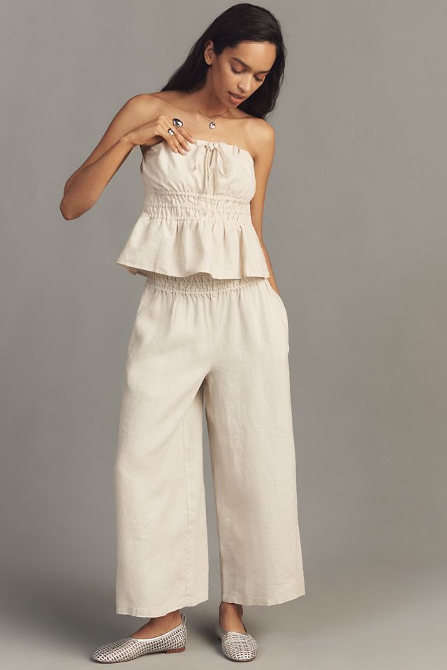 Somerset Linen Pull-On Pants #4
