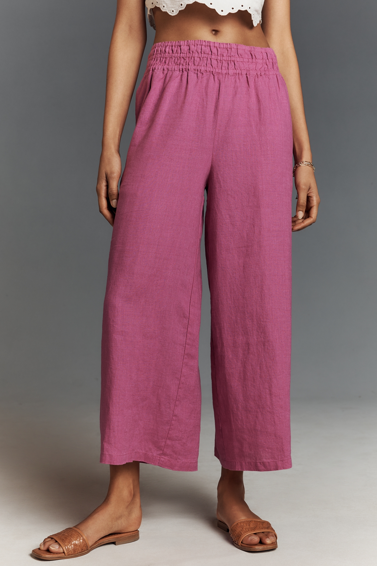The Somerset Linen Pull-On Pants