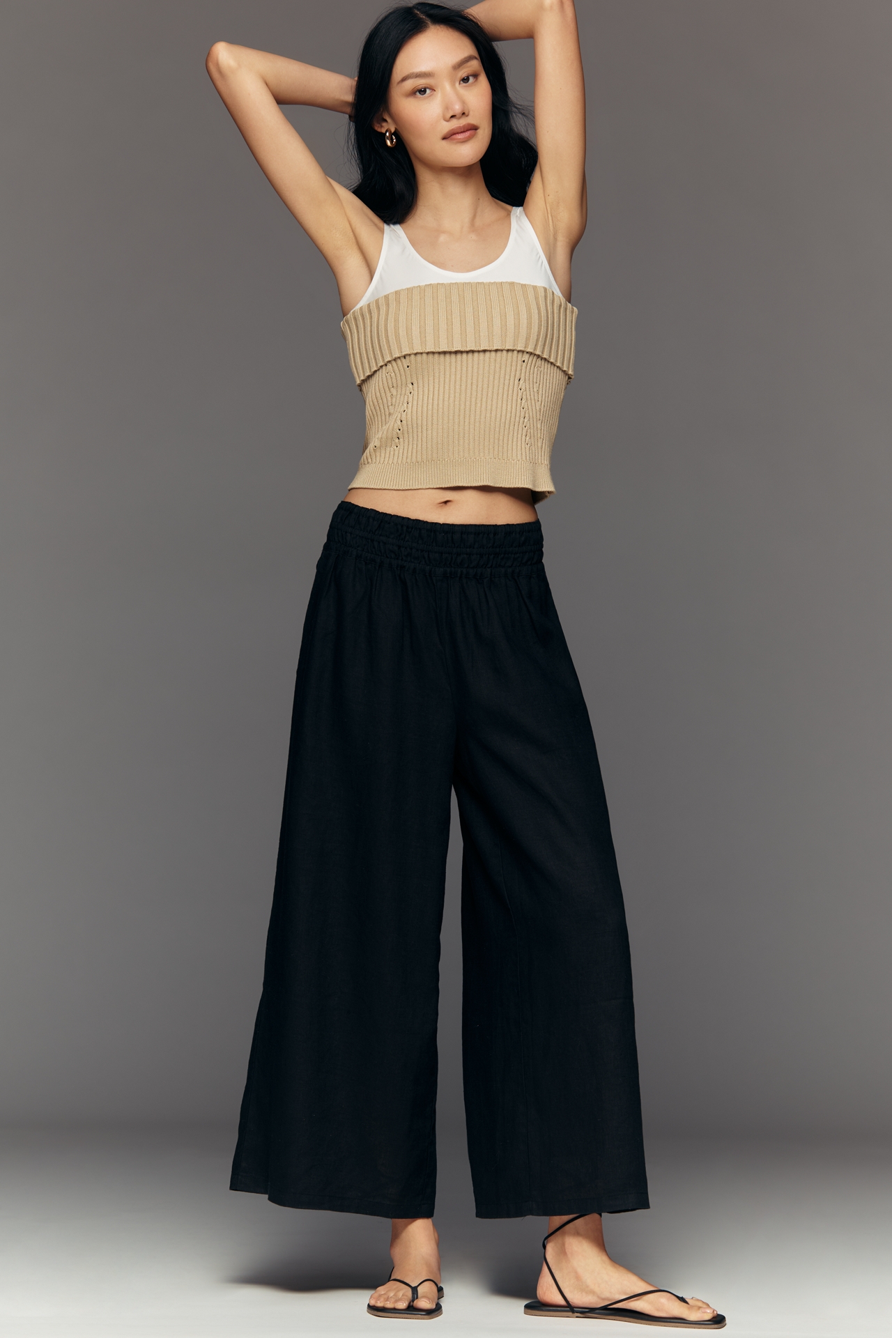 The Somerset Linen Pull-On Pants