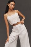 By Anthropologie Linen Palazzo Pants
