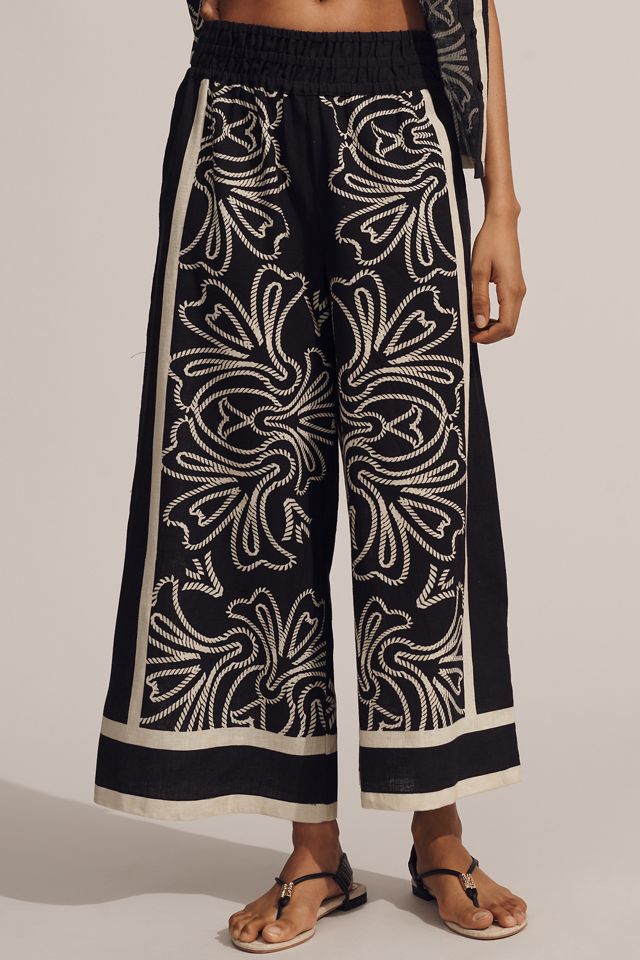The Somerset Pull-On Trousers: Printed Linen-Cotton Edition #1