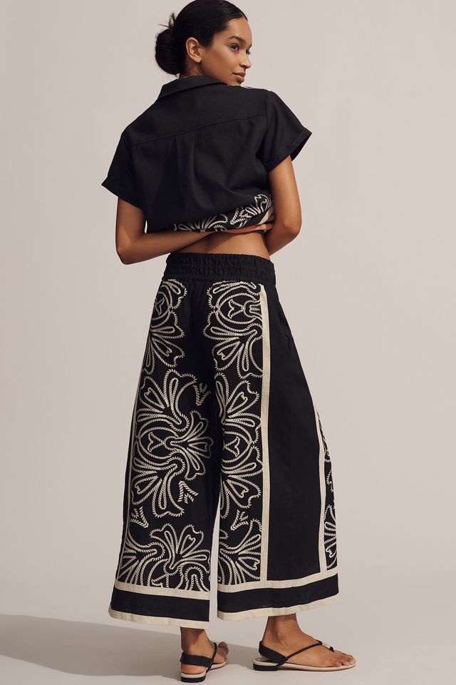 The Somerset Pull-On Trousers: Printed Linen-Cotton Edition #2