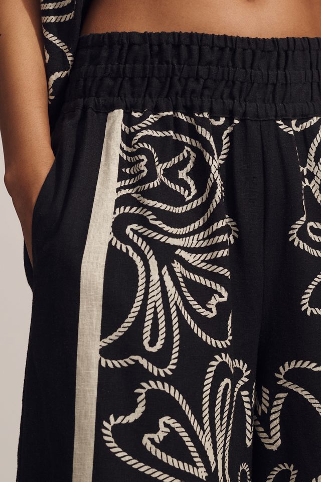 The Somerset Pull-On Trousers: Printed Linen-Cotton Edition #3