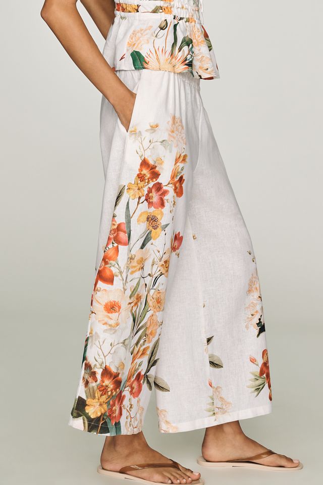 Somerset Pull-On Pants: Printed Linen Cotton Edition #2