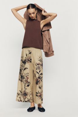 Somerset Linen Cotton Pull-On Pants