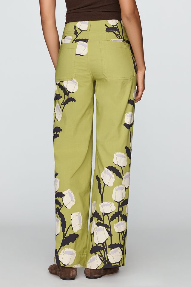 Maeve Colette High-Rise Wide-Leg Full-Length Pants in Magic Fabric #2