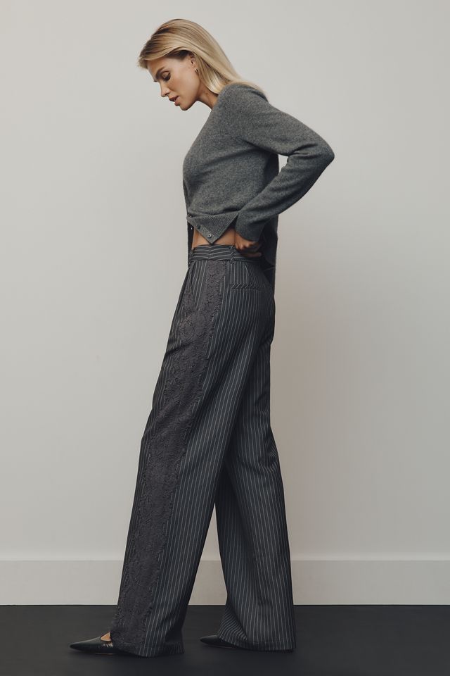 TND Lace Pinstripe Trousers #1
