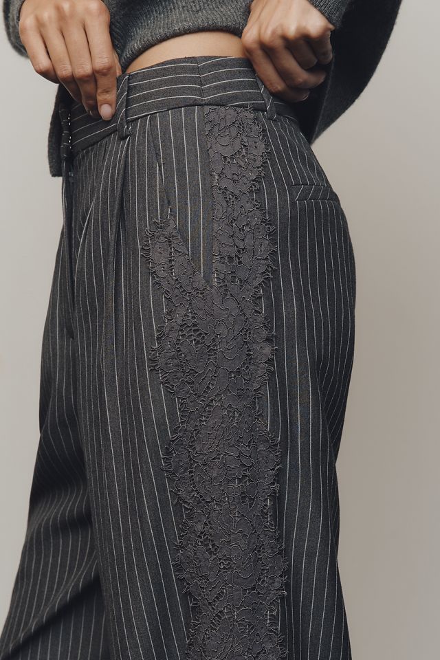TND Lace Pinstripe Trousers #3