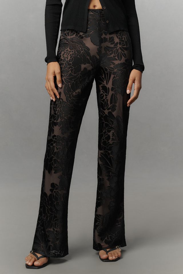 TND Fleur Noir Sheer Lace Pants #1