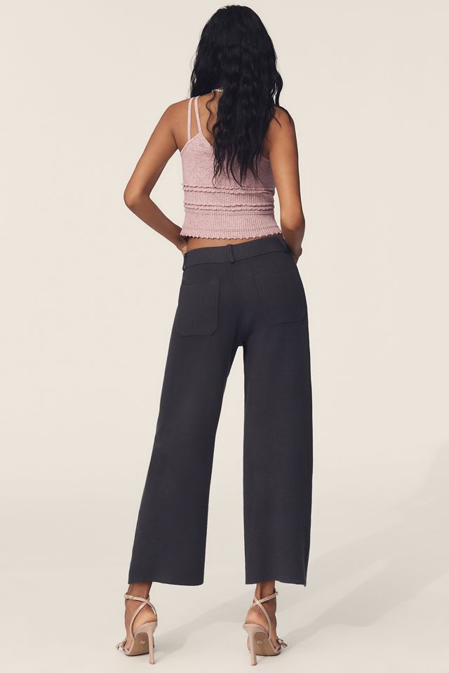 The Colette Sweater Knit Crop Wide-Leg Pants by Maeve #2