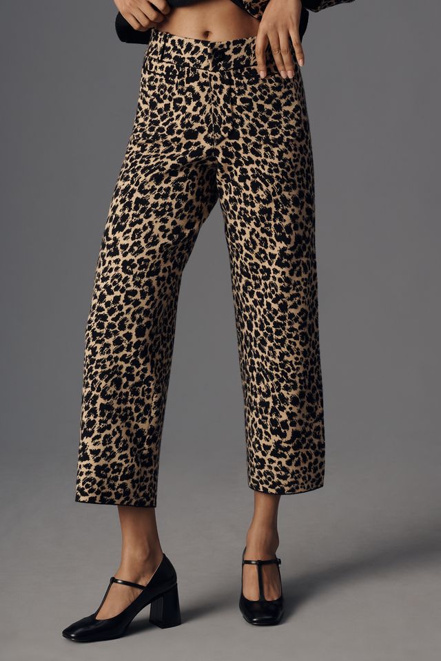The Colette Cropped Wide-Leg Pants by Maeve: Sweater Edition