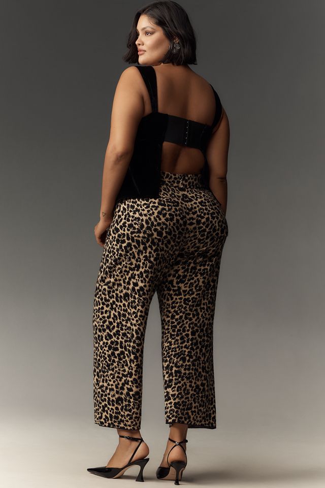 The Colette Knit Crop Wide-Leg Trousers by Maeve #6
