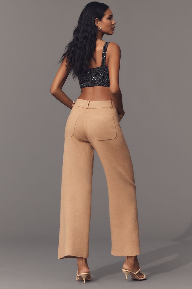 The Colette Sweater Knit Crop Wide-Leg Pants by Maeve #2