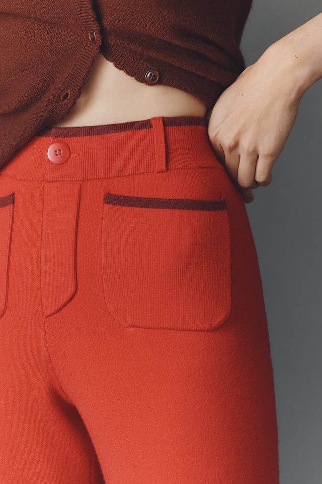 The Colette Sweater Knit Crop Wide-Leg Pants by Maeve #3