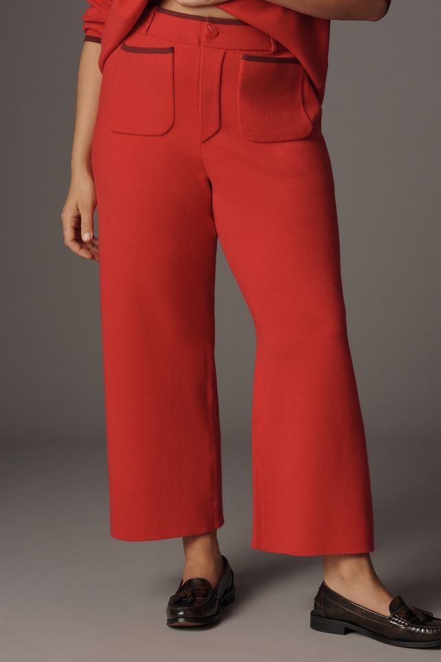 The Colette Sweater Knit Crop Wide-Leg Pants by Maeve #5