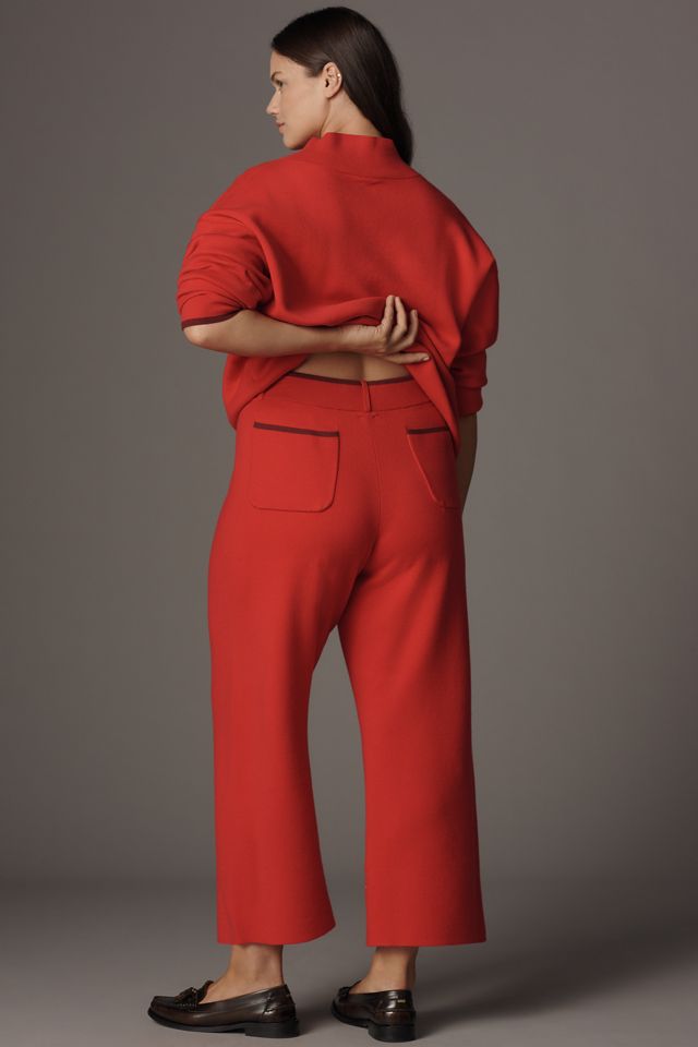 The Colette Sweater Knit Crop Wide-Leg Pants by Maeve #7
