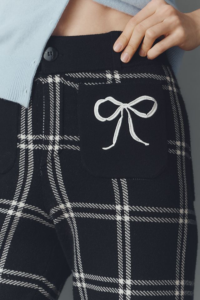 The Colette Sweater Crop High-Rise Wide-Leg Pants by Maeve #2