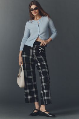 The Colette Sweater Crop High-Rise Wide-Leg Pants by Maeve