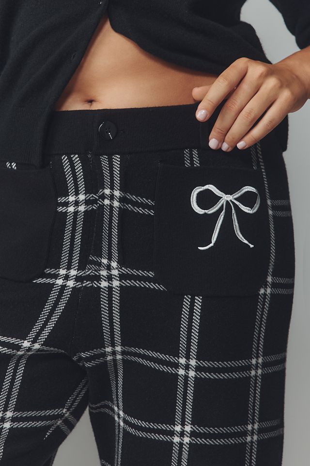 The Colette Sweater Crop High-Rise Wide-Leg Pants by Maeve #6