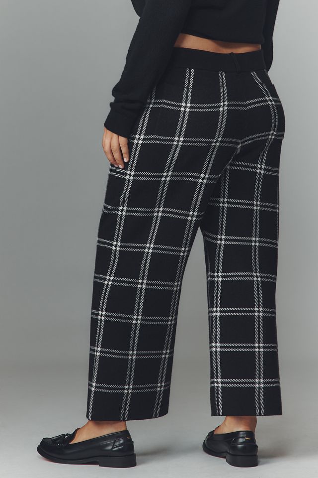 The Colette Sweater Crop High-Rise Wide-Leg Pants by Maeve #9