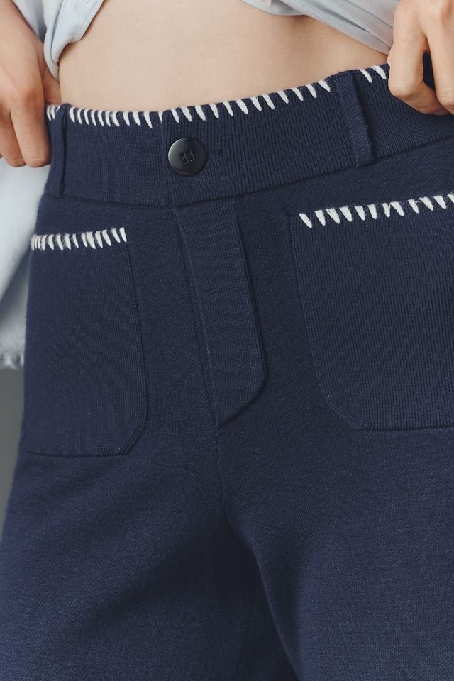 The Colette Crop Whipstich Sweater Pants by Maeve #2