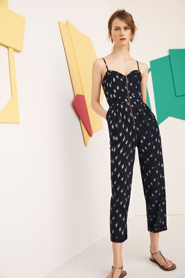 Ikat Zip-Front Jumpsuit #4