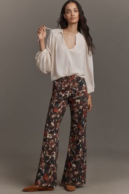 Pilcro Printed Cargo Bootcut Pants