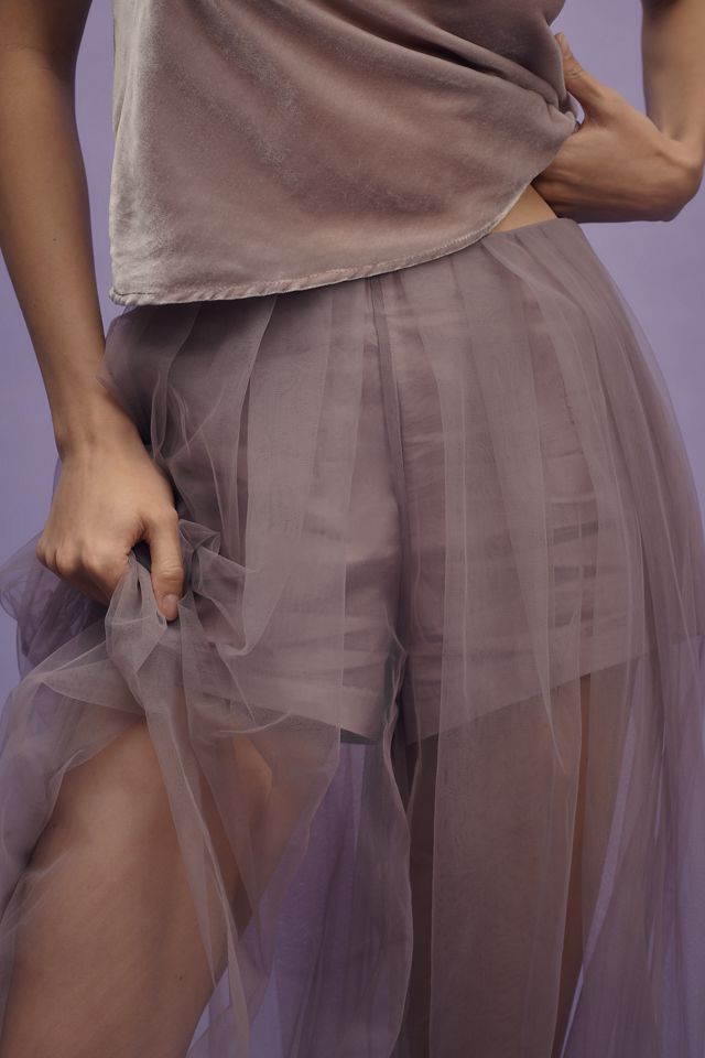 By Anthropologie Tulle Balloon-Leg Pants #3