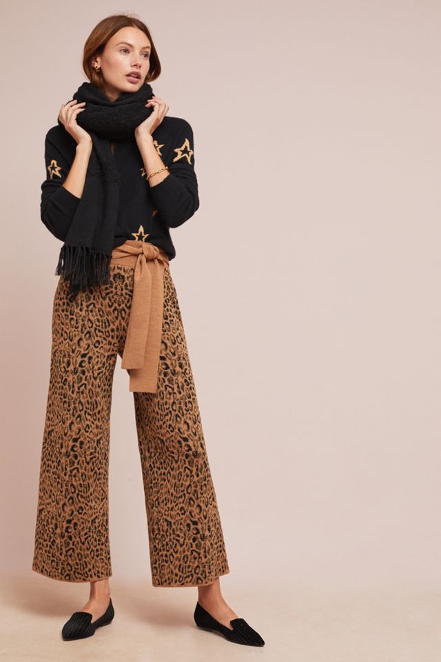 Leopard Sweater-Tie Trousers #1