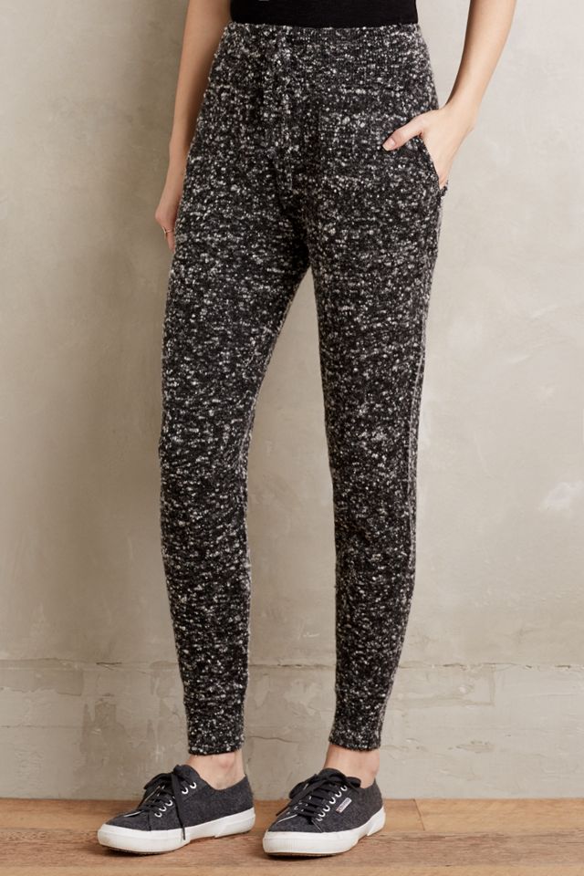 Marled Knit Joggers #1
