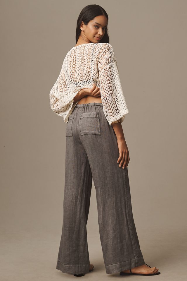 By Anthropologie Easy Linen Pull-On Pants #2