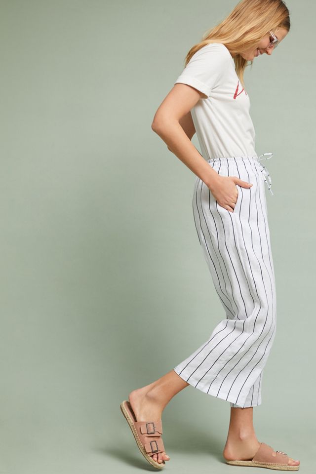 Faithfull Clemence Cropped Linen Wide Legs #1