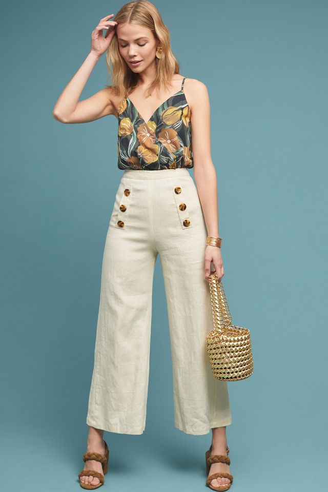 Faithfull Adita Linen Pants Anthropologie