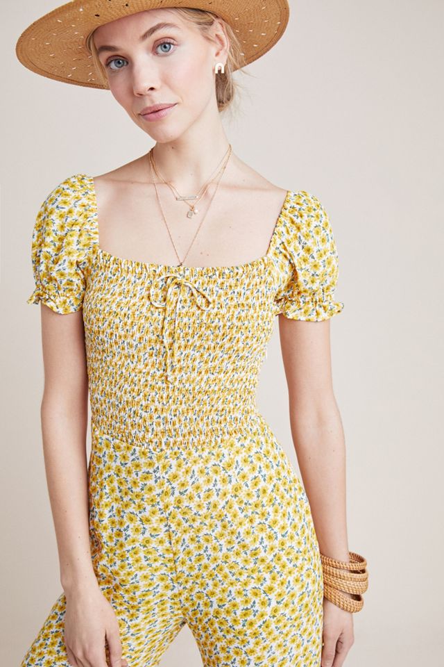 Faithfull Laszlo Smocked Jumpsuit #2