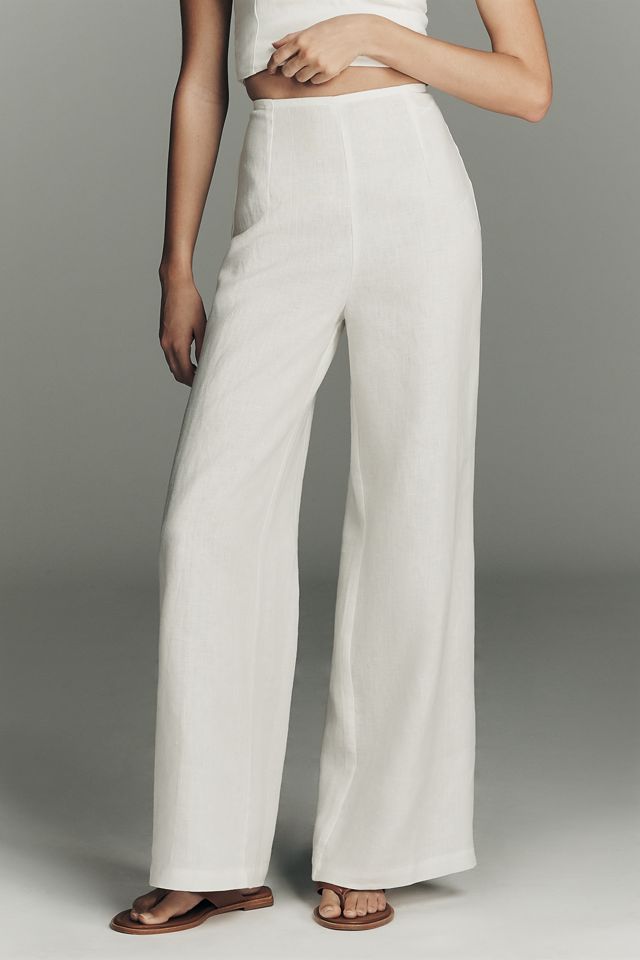 Faithfull The Brand Syna Linen Wide-Leg Trousers #3
