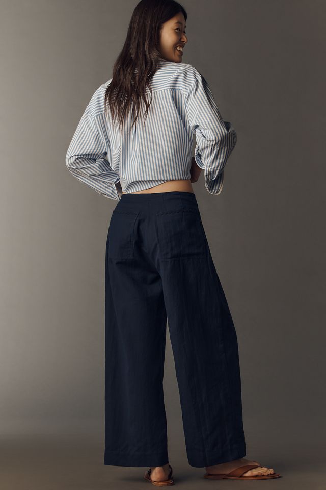 Chinti & Parker Linen Cotton Wide-Leg Pants #2