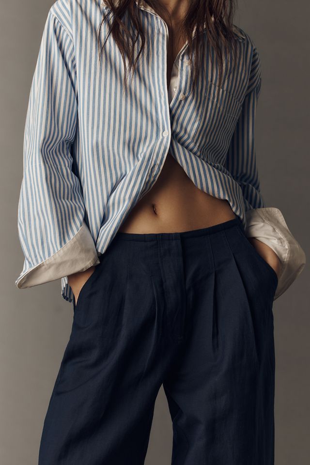 Chinti & Parker Linen Cotton Wide-Leg Pants #3