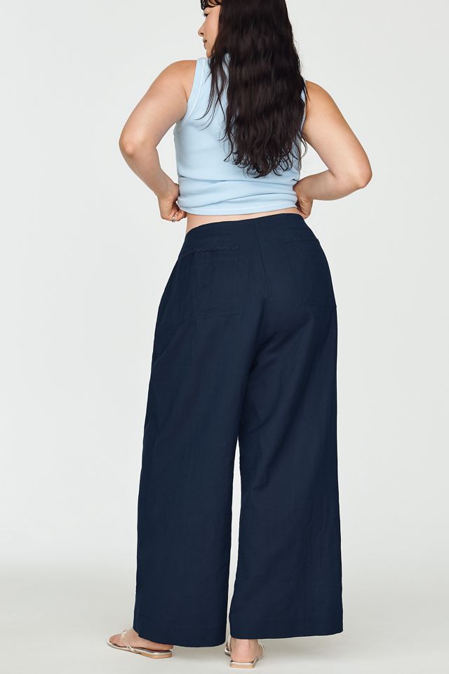 Chinti & Parker Linen Cotton Wide-Leg Pants #6